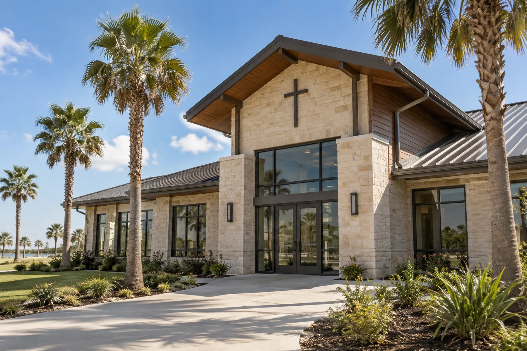 Concept image of a community center building
